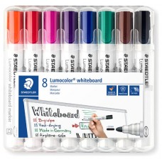 ESTUCHE 8 PZAS LUMOCOLOR WHITEBOARD MARKER 351, SURT. STAEDTLER 351 WP8 (Espera 4 dias)